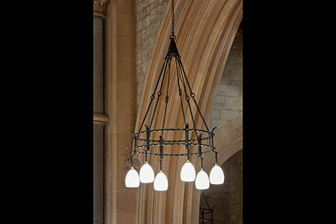 Bespoke wrought iron chandelier